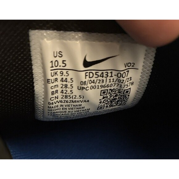 Nike Metcon 9 TB Black Signal Blue Men Size 10.5 Gym Shoes FD5431-007 main image 4